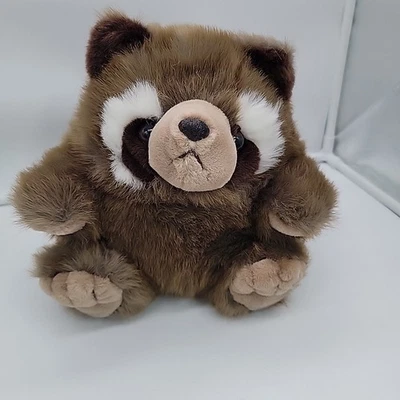 Vintage Target Stores Dayton Hudson Raccoon Plush Furry Ball 9" Soft Toy Rare  - Image 1 of 4