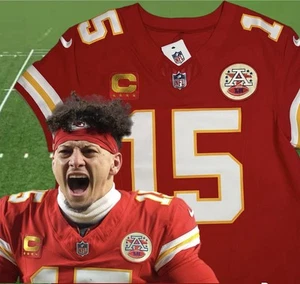 Große 44 Patrick Mahomes #15 Vapor FUSE Elite Trikot rot Chiefs Authentic Patch - Bild 1 von 11