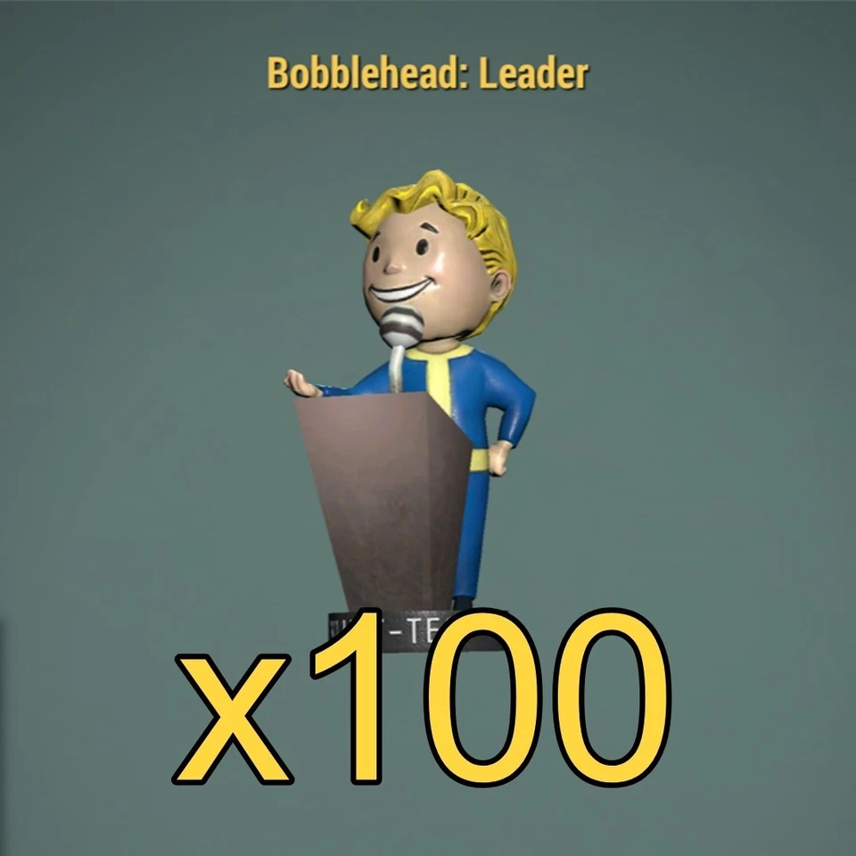 Fallout 76 Bobblehead Leader x100 (XBOX) - Immagine 1 di 1