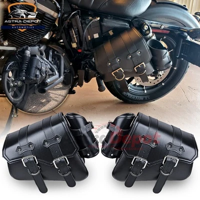 Alforjas laterales izquierda derecha para Harley Sportster 48 883 basculantes Foto 1 de 4