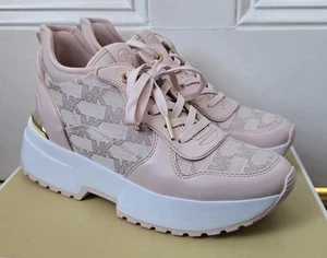 Michael Kors MK Women's outline jacquard muse trainers sneakers size 8M new - Picture 1 of 11
