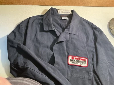 Red Kap Mechanic Technician Shop Coat Size 38 Reg. Navy Blue Industrial Uniform - Image 1 of 4