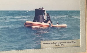2 Original Astronaut Scott Carpenter Fotos 1962 Orbitalflug Aurora 7 - Bild 1 von 8
