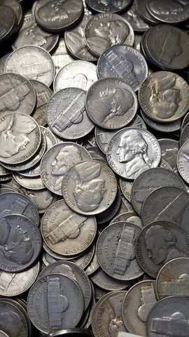 Pre 1960 Jefferson Nickel 40 Coin Roll - Mixed Dates/Grades Cover