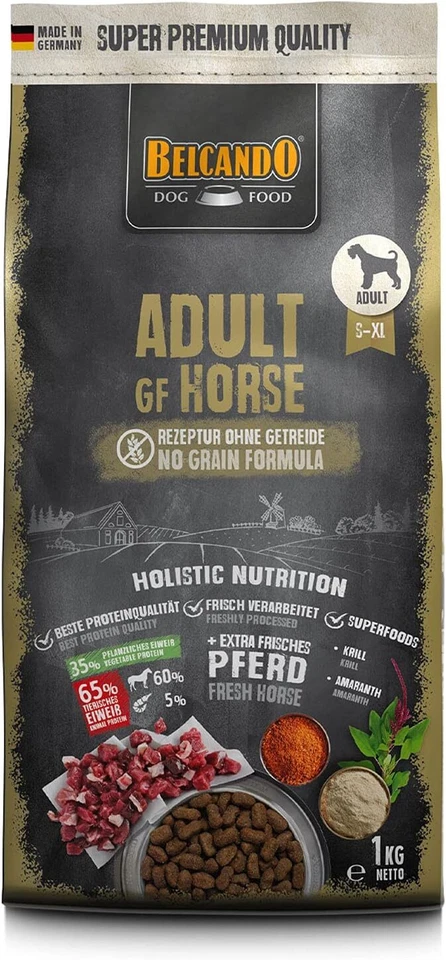 1 kg Belcando Adult GF Horse Trockenfutter Hundefutter Getreidefrei Pferd - Bild 1 von 1