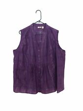 Cato Woman Pleated front V-Neck Sleeveless Purple Size 22/24W 