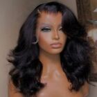 13x4 Body Wave Indian Human Hair Bundles Remy Virgin Black Hair Weave 16 inch