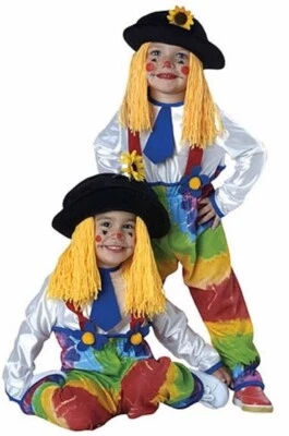 Colorful Clown Toddler (1-2 years) Costume Dress up Play Halloween - Image 1 of 2