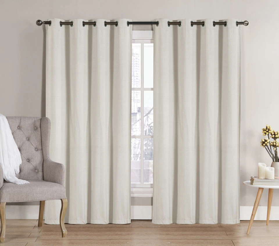 2 Pack: Hotel Thermal Grommet 100% Blackout Curtains - Assorted Colors & Sizes - Image 1 of 4