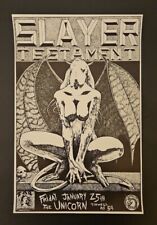 Slayer and Testament 1991 Frank Kozik concert poster 11 x 17