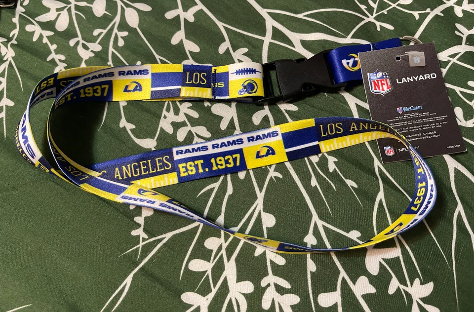 CORDÓN BLOQUE COLOR LOS ANGELES RAMS CON HEBILLA DESMONTABLE  Foto 1 de 1