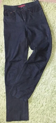 Lederhose Porcvelours Porc Velours Wildleder Leder Jeans  Biker-Jeans   Gr.28 - Bild 1 von 4