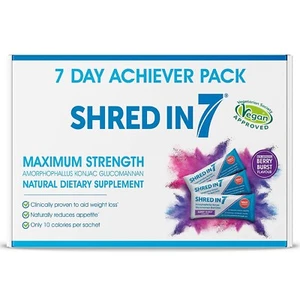Shredin7 Weight Loss Pack | 21 Konjac Glucomannan Shot Drinks & 14 Carb Blockers - Picture 1 of 8