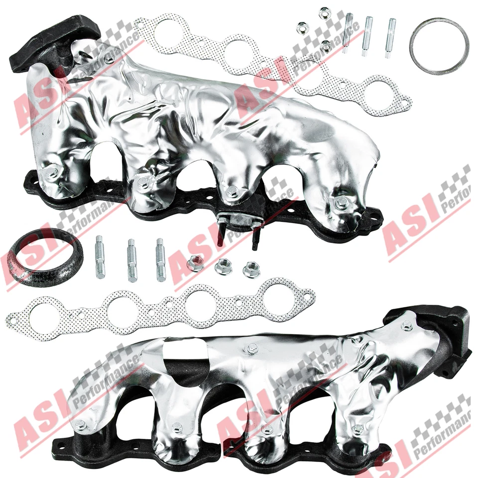 Left & Right Exhaust Manifold For Chevy Silverado GMC Sierra 2500 1500 Yukon US - Image 1 of 4