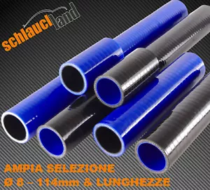 TUBO flessibile SILICONE Intercooler Manicotto Radiatore Turbo-compressore Gomma - Afbeelding 1 van 7