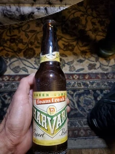 Harvard Foam Fresh Green Label 12oz Beer Bottle Good Condition EMPTY Bottle  - Picture 1 of 8