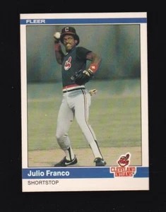 1984 Fleer Julio Franco #542 Cleveland Indians - Picture 1 of 2