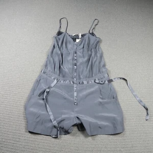 Kookai Women Romper Overall Shorts 44(EU) or 14(AU) Grey Silk Spaghetti Strap - Picture 1 of 9