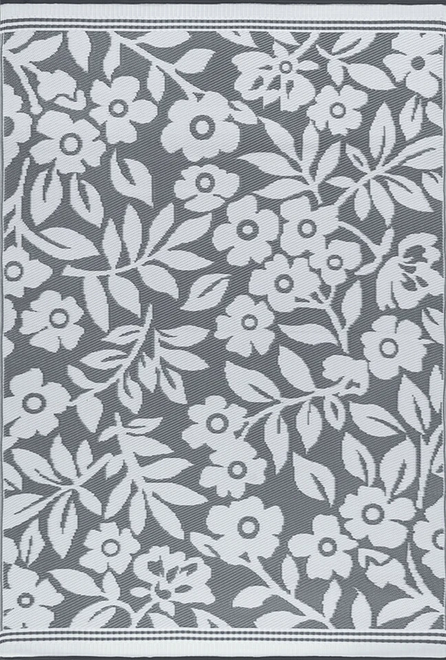 Gray Bulbs Vines Leaves Blossoms Transitional Casual Area Rug Floral SUN1003 - Image 1 of 1