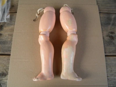 1930-50 Paar 29cm BEINE einer GLIEDERGELENKSPUPPE GLIEDERGELENKSKÖRPER B11 - Bild 1 von 4