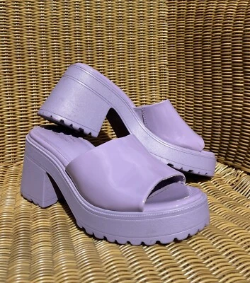 Call it Spring Womens Shoes Cutie Platform Mule Light Purple Barbie 9.5 Chunky - Image 1 of 4