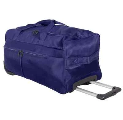 XL Reisetasche 70 Liter Damen Herren blau Trolley Tasche 2 Rollen - Bild 1 von 4