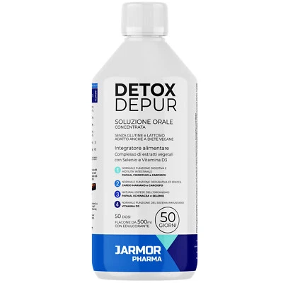 Detox Fegato Depurativo Liquido 500 ml Fegato e Intestino | Drenante J.Armor - Immagine 1 di 4