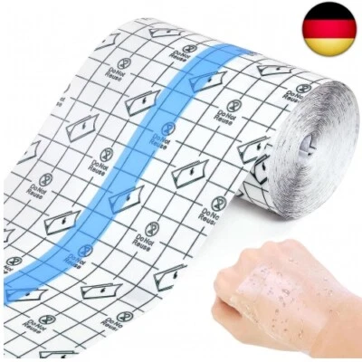 JINSION 10m x 15cm Wasserdicht Transparent Bandage,Duschpflaster Wasserfest Groß Nach