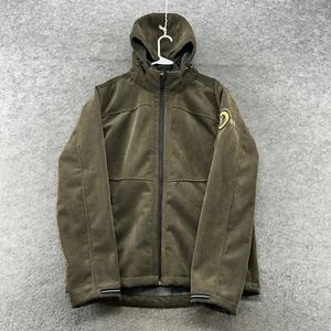 Killtec Corduroy Jacket Men L Brown Full Zip Waterproof Sherpa Fleece Lined Coat - Picture 1 of 13