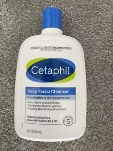 Cetaphil Daily Facial Cleanser Combination to Oily Sensitive Skin 20 oz - Picture 1 of 1