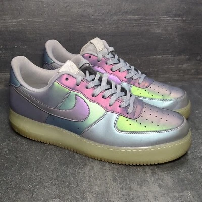 Nike Air Force 1 07 LV8 Hombres Talla 13 Iridiscent Stealth Antracita 718152-019 Foto 1 de 4