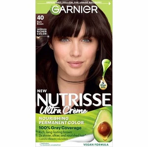 Hair Color Nutrisse Nourishing Creme 40 Dark Brown Dark Chocolate Permanent H... - Picture 1 of 8