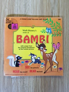 BAMBI DISNEYLAND RECORD & BOOK 33 1/3 LONG PLAY RECORD 1966 WALT DISNEY VINTAGE - Bild 1 von 10
