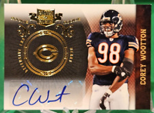 2010 Plates & Patches GOLD Corey Wootton Rookie Auto /25 Bears