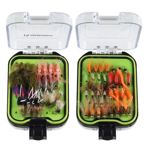Maxcatch 72pcs #4-#14 Fly Fishing Flies Kit Handmade with Waterproof Fly Box - Picture 1 of 8