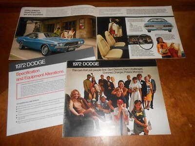 Dodge Folleto 1972 32 p. Catálogo Dart Challenger Cargador Corona Polara Monaco Foto 1 de 4