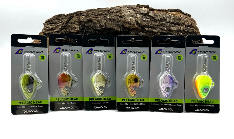Daiwa Prorex Pelagic Screw Head Lead Free 40g 6 Farben Bleifrei Pelagisch DA - Bild 1 von 1