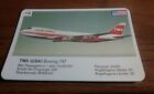1970's Vintage TWA (USA) BOEING 747 AIRLINES Aviation Collectible trading Card