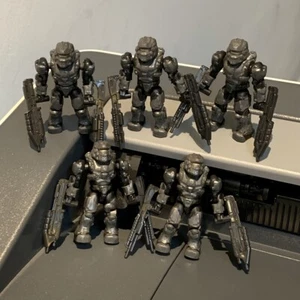 5x HALO Mega Bloks CLASSIC SPARTAN Warrior Stealth FIGURE 97115 UNSC Mantis #9 - Picture 1 of 9