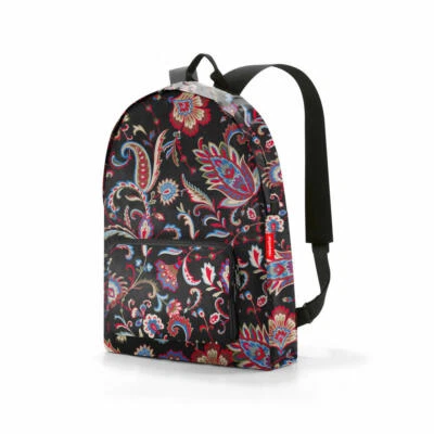 reisenthel mini maxi rucksack, Einkaufstasche, Backpack, Paisley Black, 14 L - Bild 1 von 2