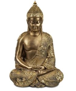 formano Buddha sitzend goldfarben 29x43cm aus Kunststein 769015 - Bild 1 von 1