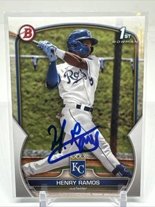 Henry Ramos 2023 Bowman 1st #BP-96 Kansas City Royals SIGNIERT - Bild 1 von 2