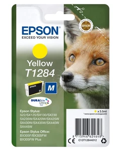EPSON "Fox" Ink Cartridge for Stylus SX445W Series - Yellow - Photo 1/2