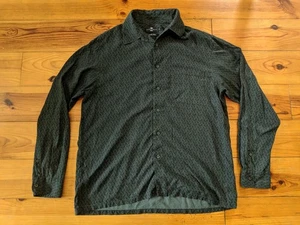 BLUE HARBOUR MARKS & SPENCER MENS 100% SILK BLUE LONG SLEEVE SHIRT VGC SIZE L - Picture 1 of 5