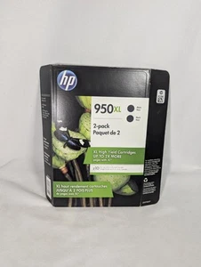 Oryginalne czarne wkłady atramentowe HP 950XL 2-pak (exp. 11/20) - fabrycznie nowy i zapieczętowany - Zdjęcie 1 z 3