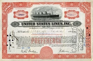 1929 United States Lines Co Stock Certificate - Picture 1 of 1