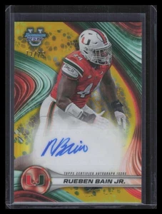 2024 Bowman's Best U Autographs Yellow Refractor Reuben Bain Jr. RC Auto 72/75 - Bild 1 von 2