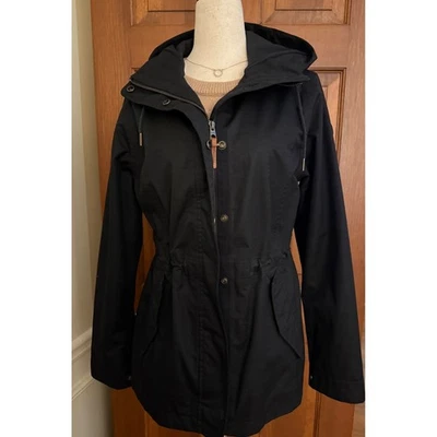 Chaqueta de campo Timberland impermeable con capucha para mujer S negra Dryvent cremallera completa Foto 1 de 4