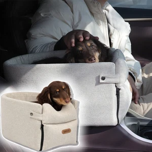 Tragbares Hunde-Autositzbett, zentrale Haustiertrage für kleine Hunde & Katzen Reisetasche - Bild 1 von 6