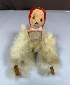 Muñeca de alambre y palo de bebé de piel antigua inusual - Imagen 1 de 8